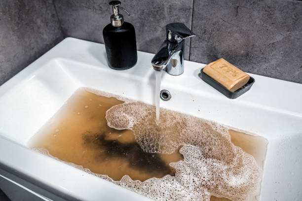 Brown water coming from taps